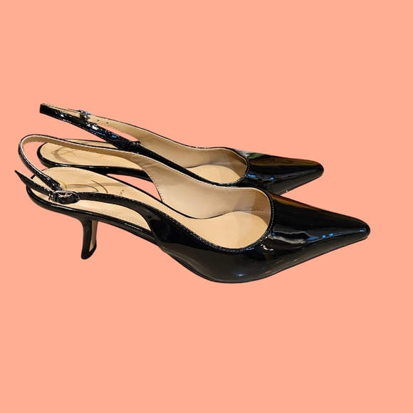 Sam Edelman Black Patent Leather Heels - Picture 2 of 10